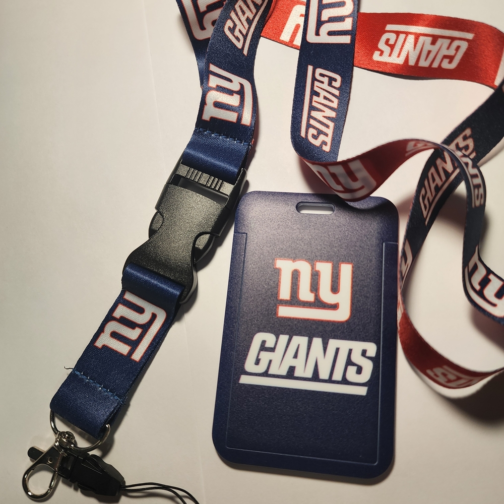 Blue and Red Giants Lanyard with ID Holder